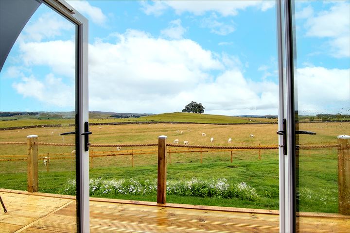 Private hot tub with Dales view